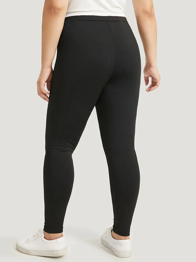 Two Tone Patchwork High Rise Leggings sold by Bloomchic product image thumbnail 4