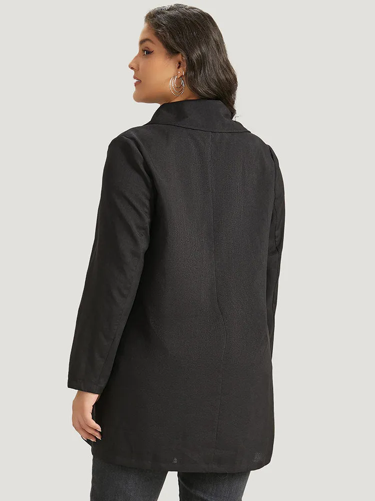 Halloween Solid Lapel Collar Double Breasted Pocket Coat sold by Bloomchic product image thumbnail 2