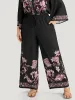 Boho Print Elastic Waist Woven Pants sold by Bloomchic