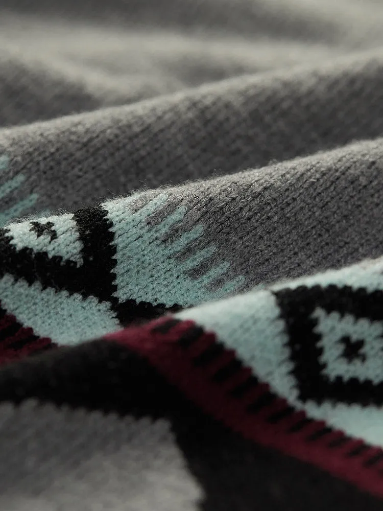 Heart & Geo Print Raglan Sleeve Pullover sold by Bloomchic product image thumbnail 5