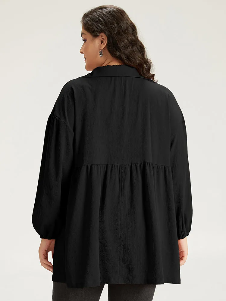 Halloween Suit Collar Button Up Lantern Sleeve Coat sold by Bloomchic product image thumbnail 2