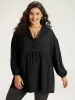Halloween Suit Collar Button Up Lantern Sleeve Coat sold by Bloomchic