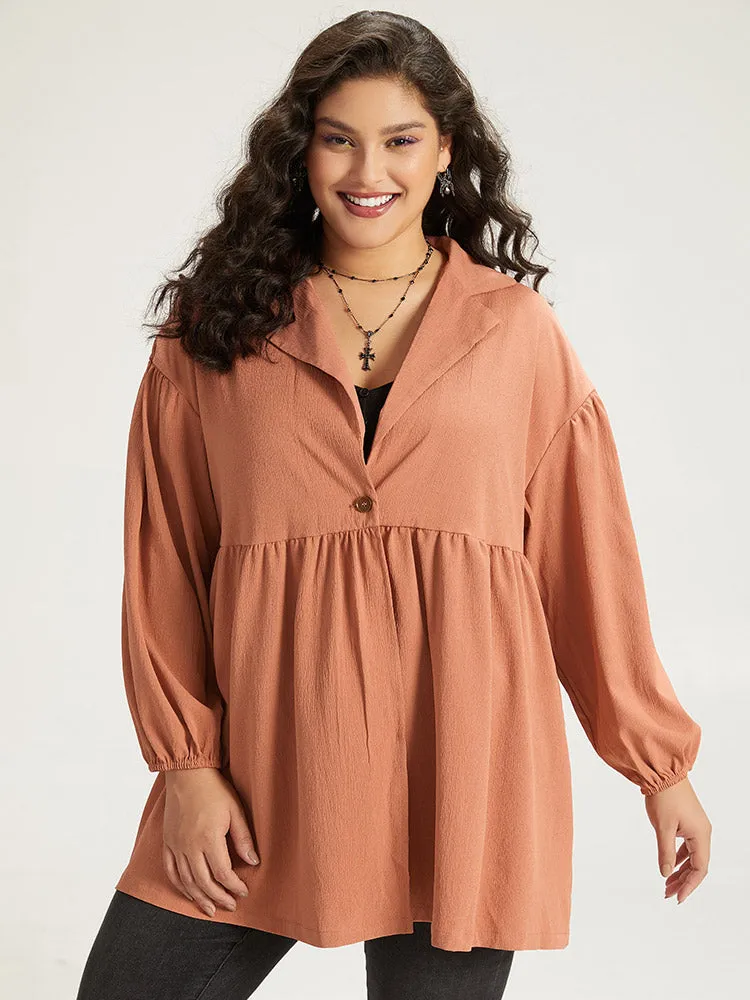 Halloween Suit Collar Button Up Lantern Sleeve Coat sold by Bloomchic product image thumbnail 5