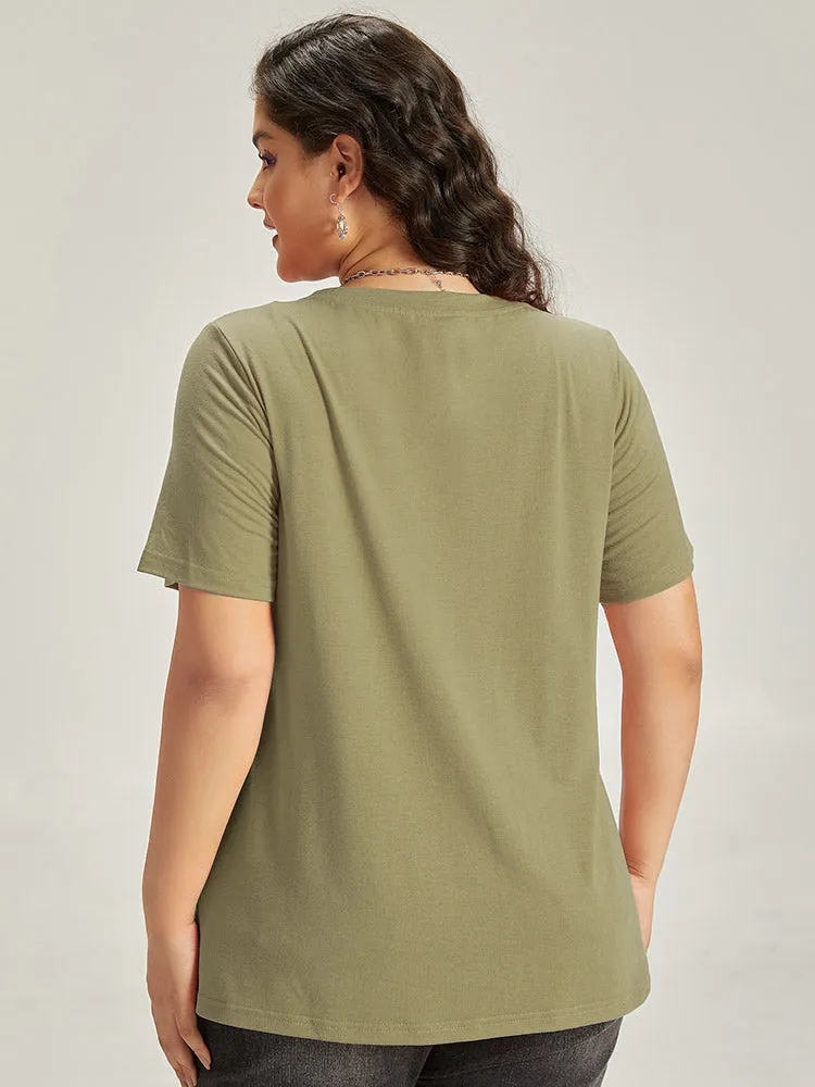 Halloween Letter & Animals Crew Neck T-shirt sold by Bloomchic product image thumbnail 2