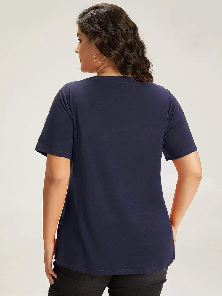 Halloween Print Crew Neck T-shirt sold by Bloomchic product image thumbnail 2