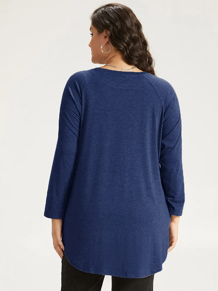 Halloween Graphic Pocket Crew Neck T-shirt sold by Bloomchic product image thumbnail 3