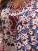 Bandana Print Patchwork Bell Sleeve Blouse sold by Bloomchic