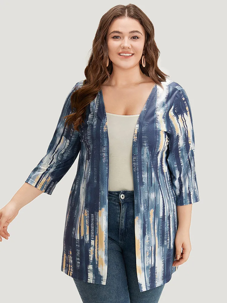 Tie Dye Drape Open Front Kimono sold by Bloomchic