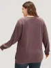 Plain Zipper Round Neck Elastic Cuffs Sweatshirt sold by Bloomchic