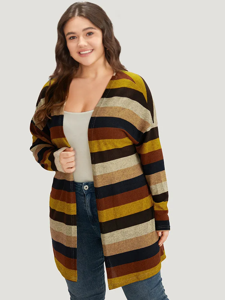 Striped Contrast Open Front Kimono sold by Bloomchic product image thumbnail 5