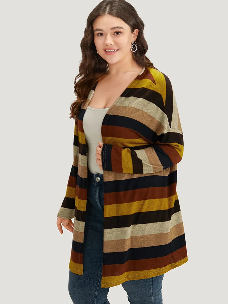 Striped Contrast Open Front Kimono sold by Bloomchic product image thumbnail 3