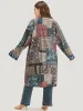 UltraCool Bandana Open Front Patched Pocket Kimono sold by Bloomchic