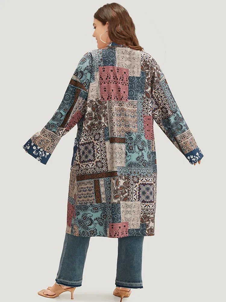 UltraCool Bandana Open Front Patched Pocket Kimono sold by Bloomchic product image thumbnail 2