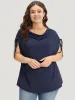 Supersoft Essentials Cowl Neck Drawstring Batwing Sleeve T-shirt sold by Bloomchic