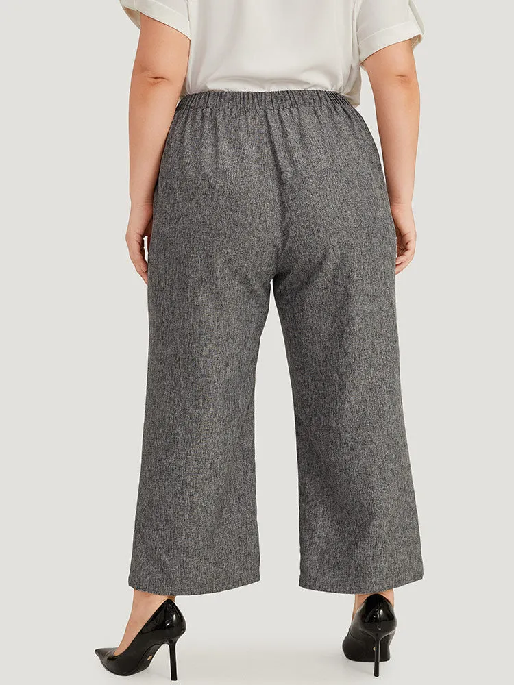 Plain Lace Up Pleated Straight Leg Pants sold by Bloomchic product image thumbnail 4