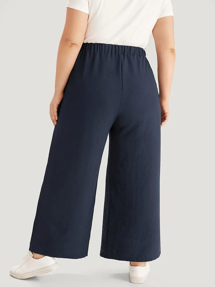 Plain Drawstring Elastic Waist Gathered Pants sold by Bloomchic product image thumbnail 5