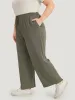 Solid Elastic Waist Pocket Ties Pants sold by Bloomchic