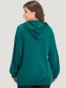 Plain Button Up Pocket Hooded Raglan Sleeve Sweatshirt sold by Bloomchic