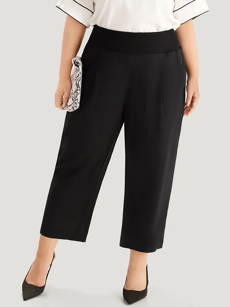 Plain Pleated Pocket Wideband Waist Pants sold by Bloomchic product image thumbnail 3