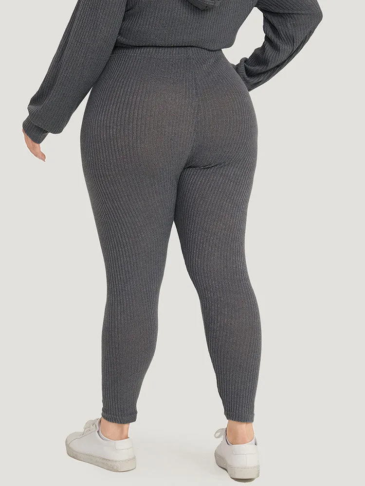 Plain Rib Knit Skinny Pants sold by Bloomchic product image thumbnail 4