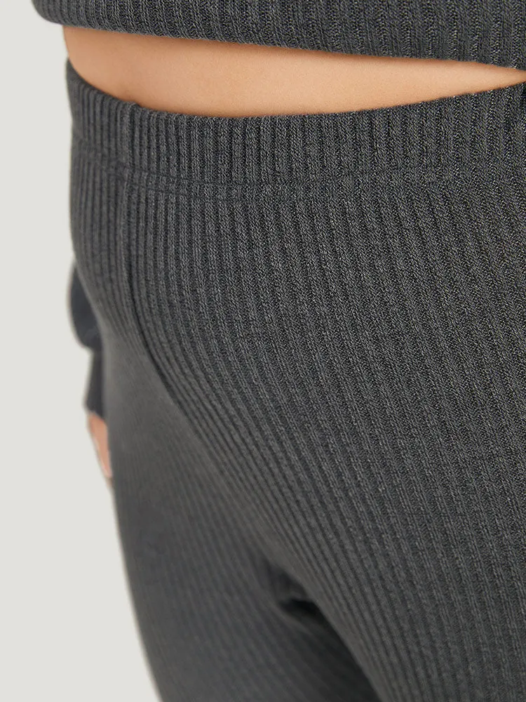 Plain Rib Knit Skinny Pants sold by Bloomchic product image thumbnail 5