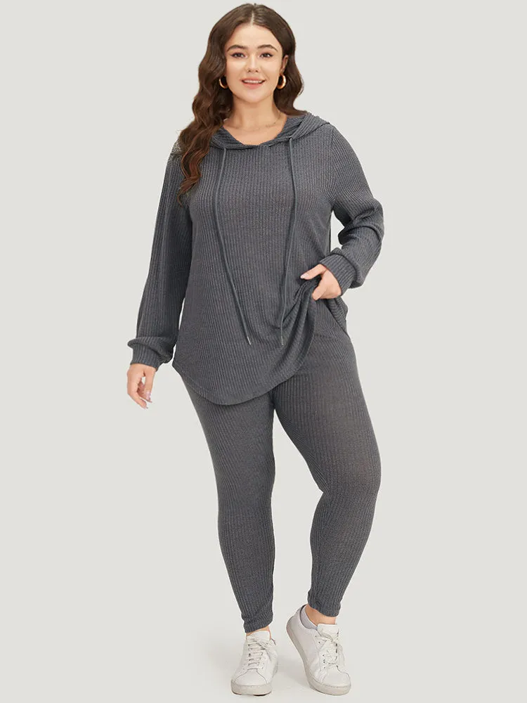 Plain Rib Knit Skinny Pants sold by Bloomchic product image thumbnail 2