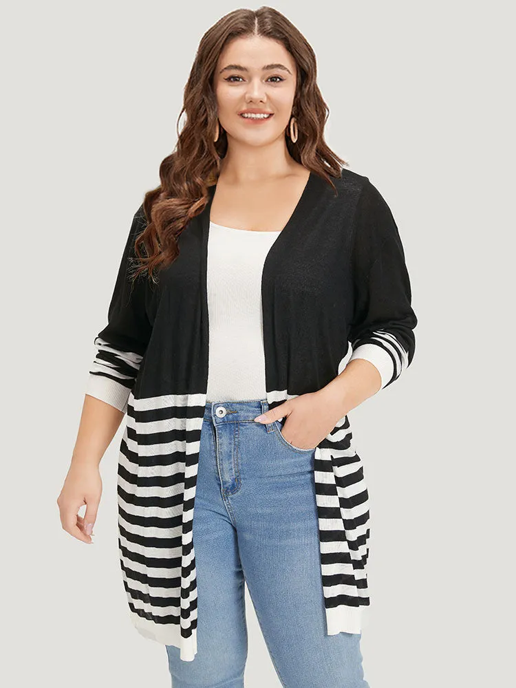 Supersoft Essentials Striped Open Front Cardigan sold by Bloomchic product image thumbnail 4