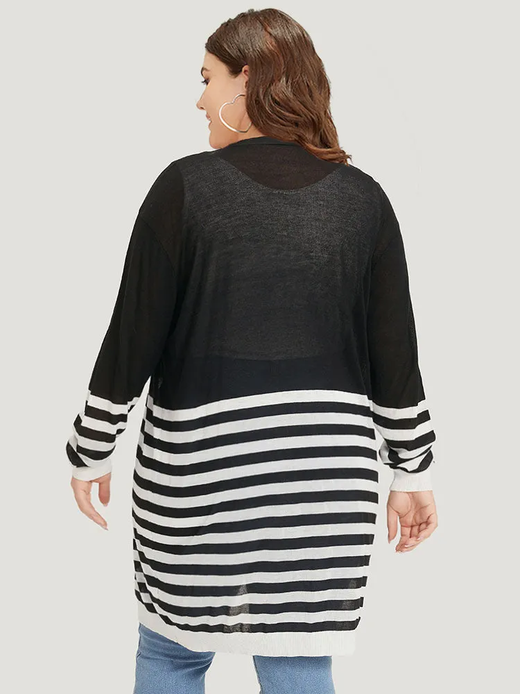 Supersoft Essentials Striped Open Front Cardigan sold by Bloomchic product image thumbnail 2