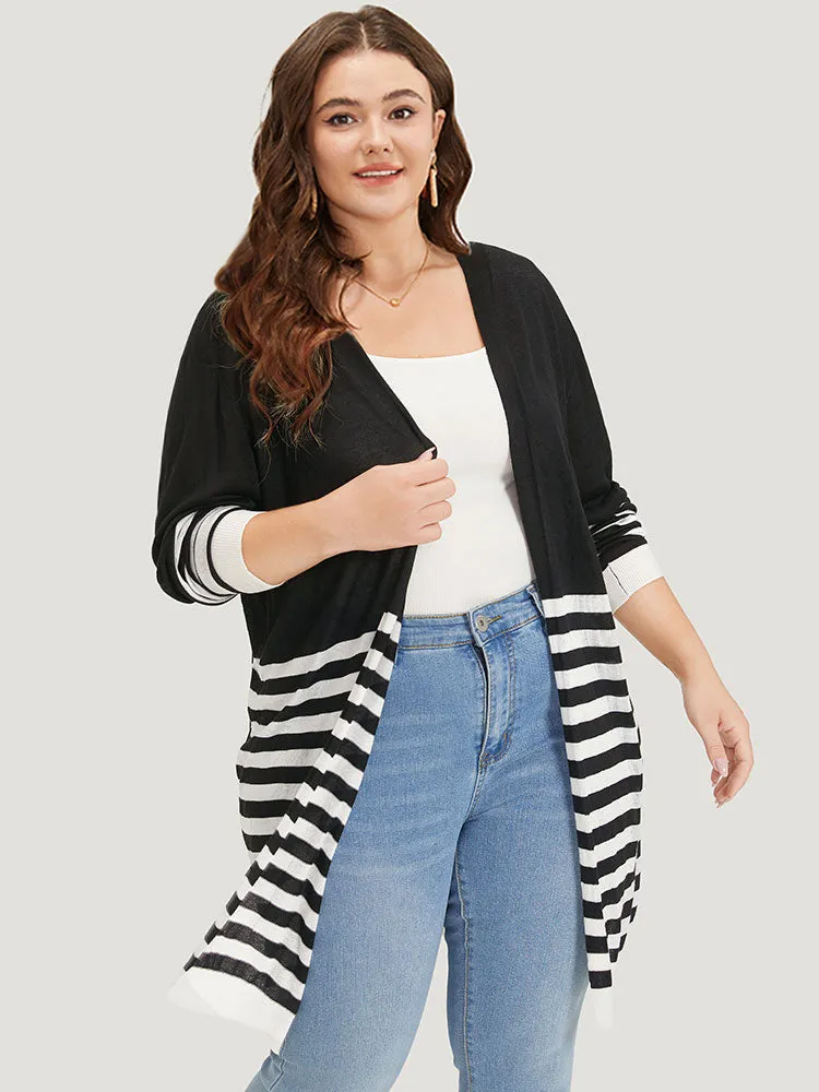 Supersoft Essentials Striped Open Front Cardigan sold by Bloomchic product image thumbnail 3