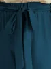 Anti-Wrinkle Plain Belted Pocket Elastic Waist Woven Pants sold by Bloomchic