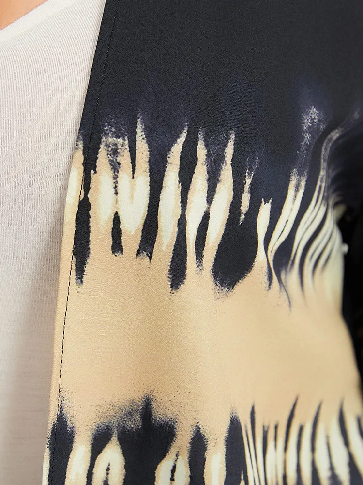 Halloween Tie Dye Print Open Front Kimono sold by Bloomchic product image thumbnail 5