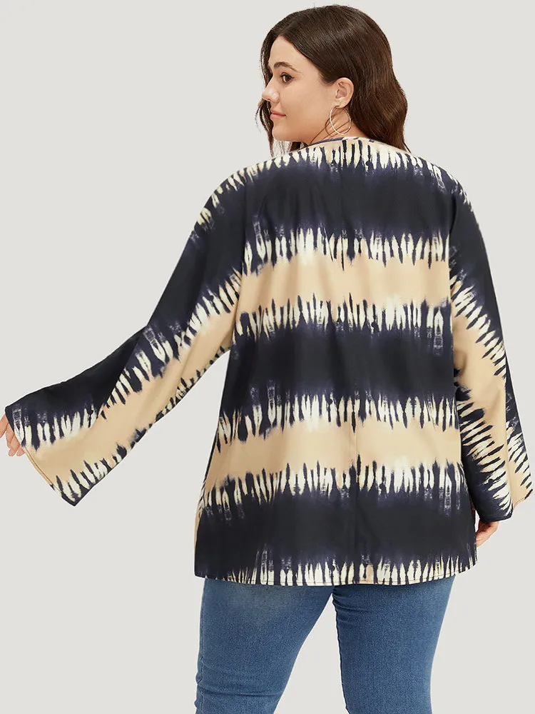 Halloween Tie Dye Print Open Front Kimono sold by Bloomchic product image thumbnail 2