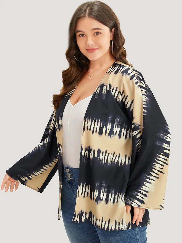 Halloween Tie Dye Print Open Front Kimono sold by Bloomchic product image thumbnail 3