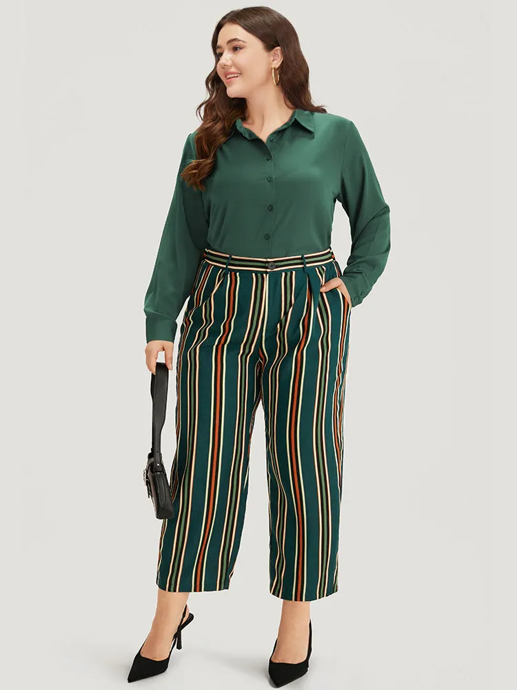 Plain Button Through Shirt Collar Woven Top sold by Bloomchic product image thumbnail 2