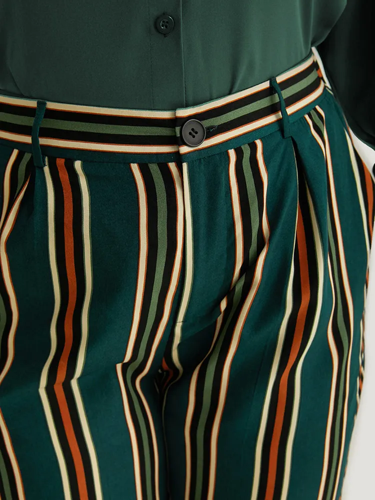 Striped Pocket Elastic Waist Woven Pants sold by Bloomchic product image thumbnail 5