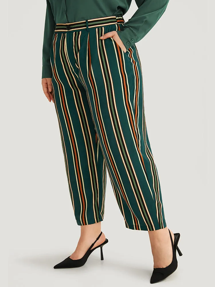 Striped Pocket Elastic Waist Woven Pants sold by Bloomchic product image thumbnail 3
