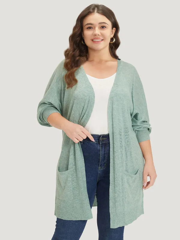 Supersoft Essentials Patched Pocket Batwing Sleeve Cardigan sold by Bloomchic