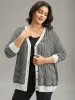 Polka Dot Patchwork Button Through Cardigan sold by Bloomchic