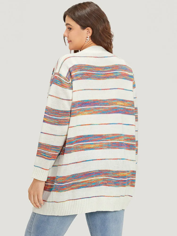 Ombre Patchwork Button Through Patched Pocket Cardigan sold by Bloomchic product image thumbnail 2