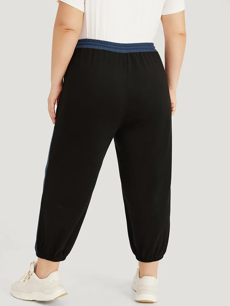 Letter Print Drawstring High Rise Sweatpants sold by Bloomchic product image thumbnail 3