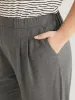 Plain Pocket Elastic Waist Carrot Sweatpants sold by Bloomchic
