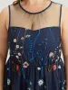 Plants Embroidered Mesh Patchwork Tank Dress sold by Bloomchic
