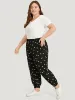 Daisy Floral Slant Pocket Ankle Pants sold by Bloomchic