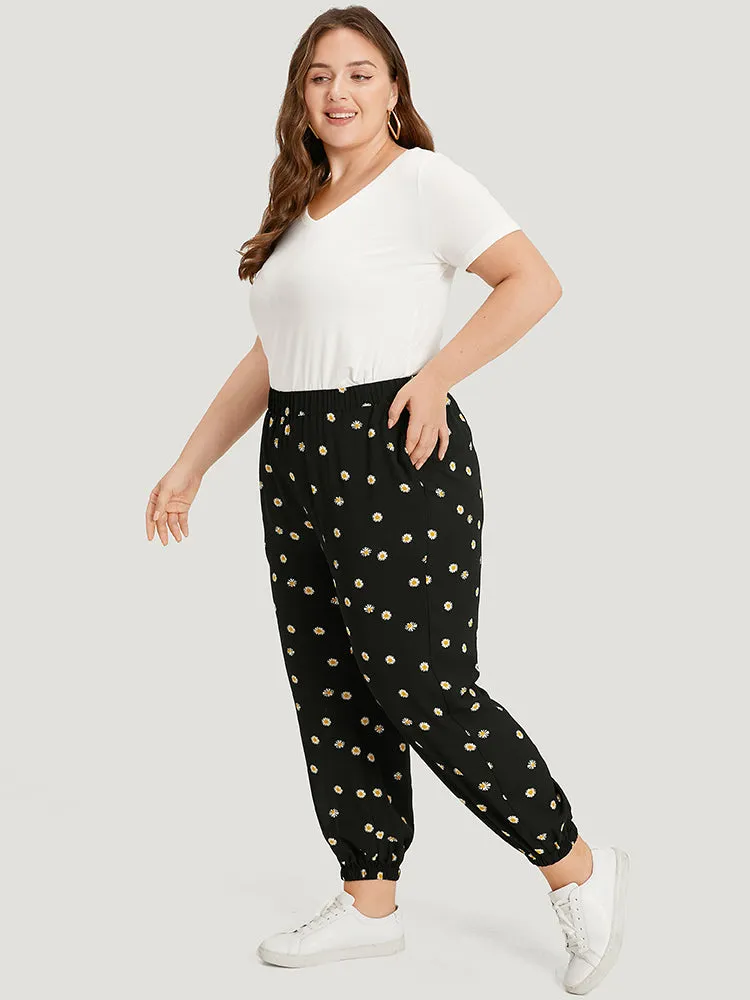 Daisy Floral Slant Pocket Ankle Pants sold by Bloomchic product image thumbnail 4