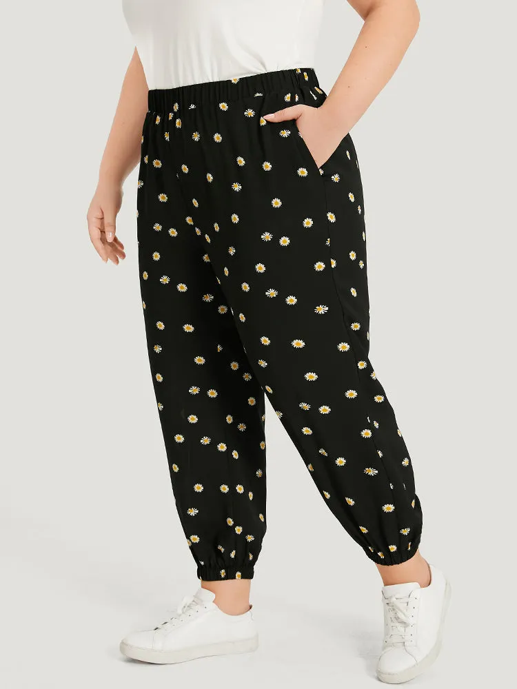 Daisy Floral Slant Pocket Ankle Pants sold by Bloomchic product image thumbnail 2