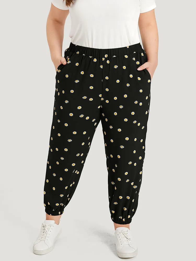 Daisy Floral Slant Pocket Ankle Pants sold by Bloomchic product image thumbnail 3