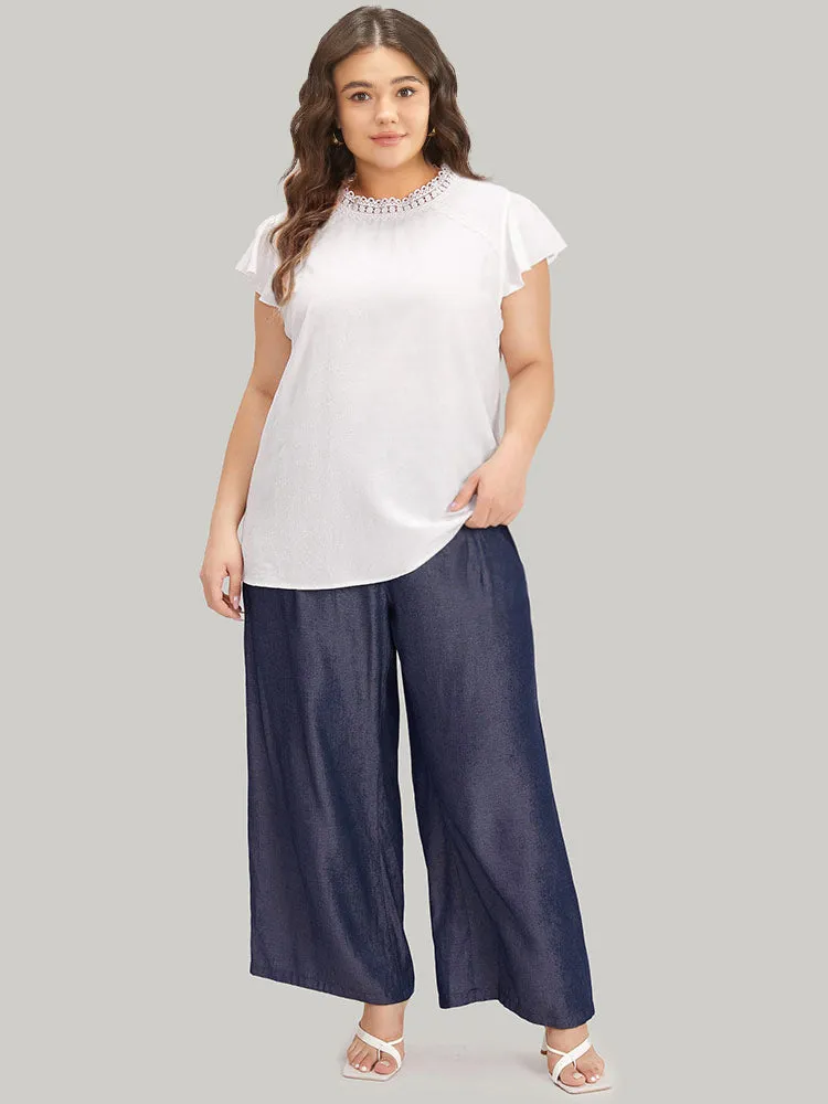 Solid Pocket Elastic Waist Woven Pants sold by Bloomchic product image thumbnail 2