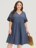 Striped Patchwork Dolman Sleeve Pocket Elastic Waist Dress sold by Bloomchic