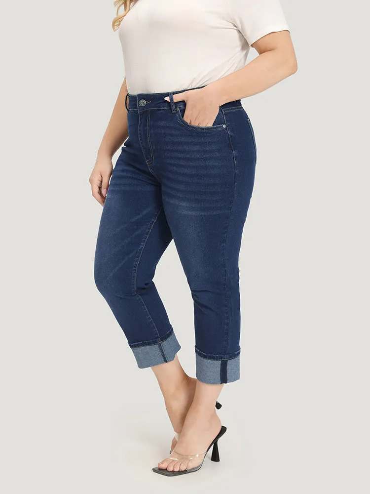 Roll Hem High Rise Pocket Very Stretchy Jeans sold by Bloomchic product image thumbnail 4