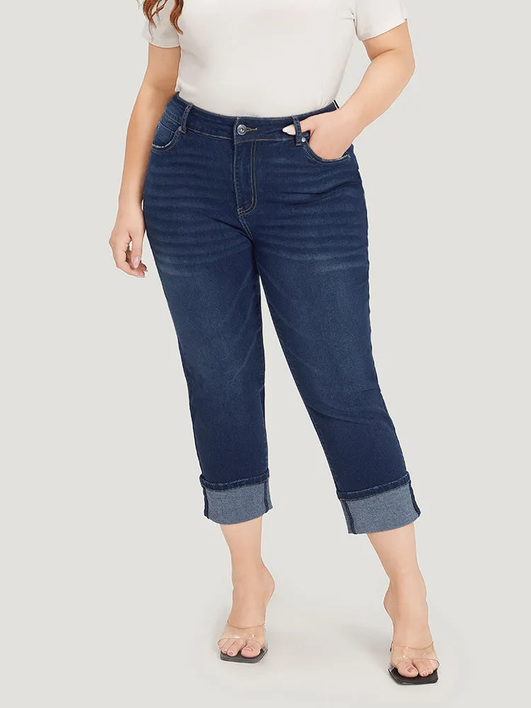 Roll Hem High Rise Pocket Very Stretchy Jeans sold by Bloomchic product image thumbnail 3